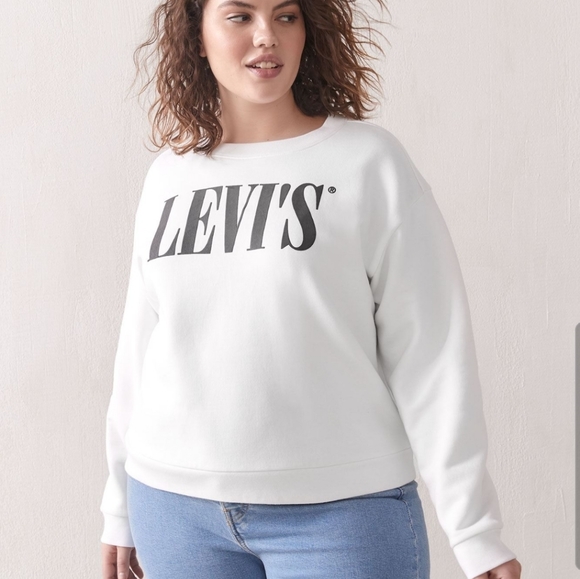 Levi's white sweatershirt, 3x womens - Picture 1 of 3